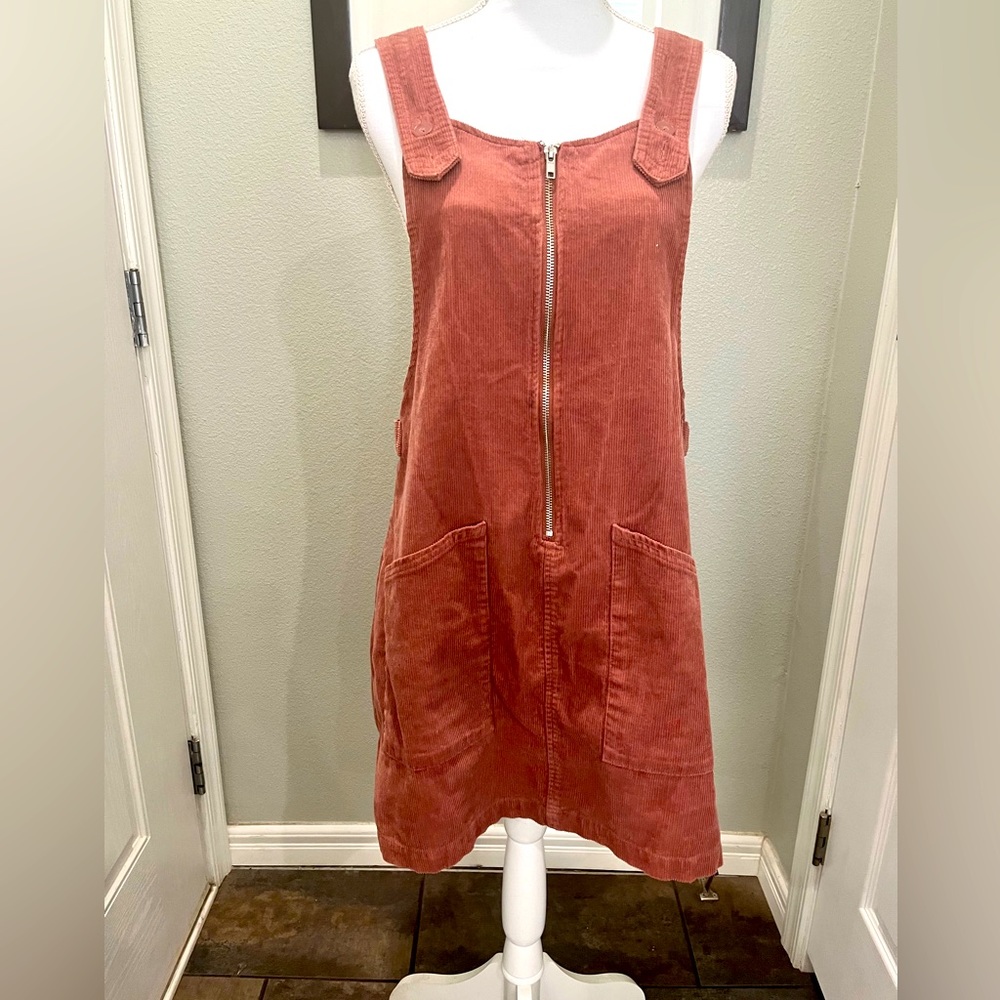 Corduroy Overall Skirt. Sz L
